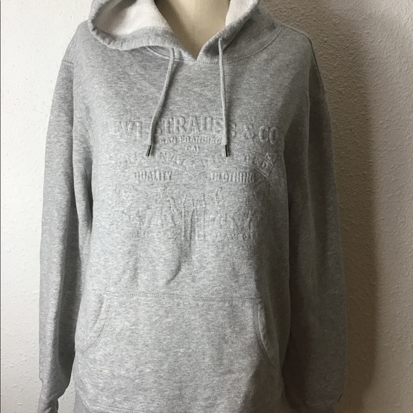 Levi’s gray hoodie sweatshirt size medium - Picture 2 of 5